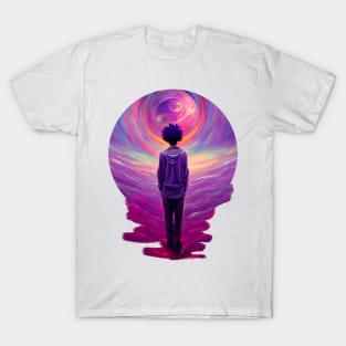 Near death experience under the tunnel paintings T-Shirt